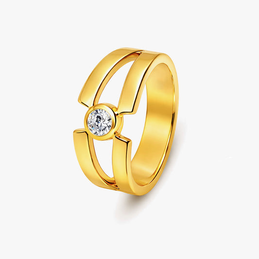 Kai Silver Diamond Adjustable Ring