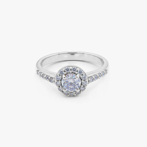 Ruth Silver Diamond Adjustable Ring
