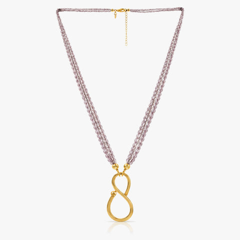 Cleo Silver Quartz Necklace