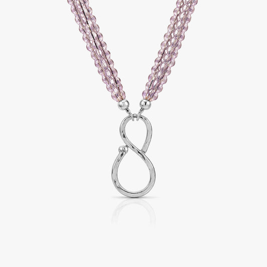 Cleo Silver Quartz Necklace