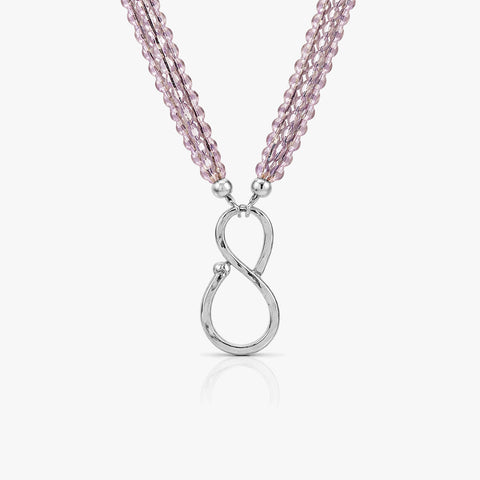 Cleo Silver Quartz Necklace