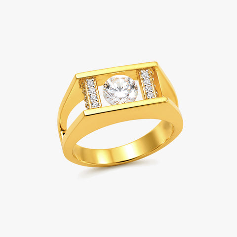 Siya Silver Diamond Adjustable Ring