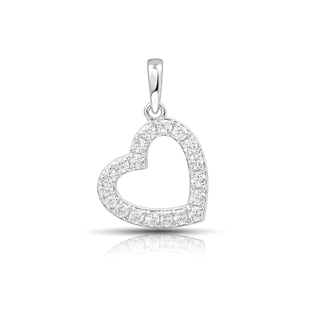 Dena Silver Diamond Pendant