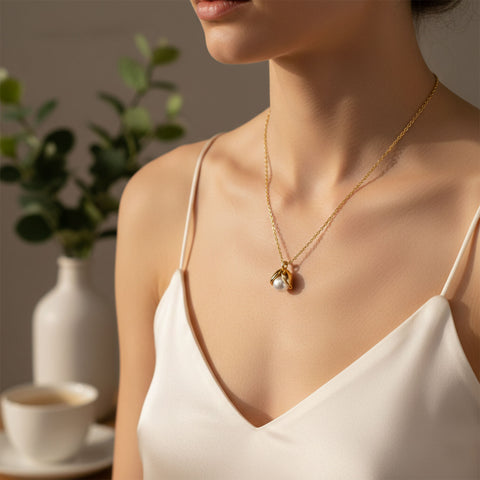 Sui Silver Pearl Necklace