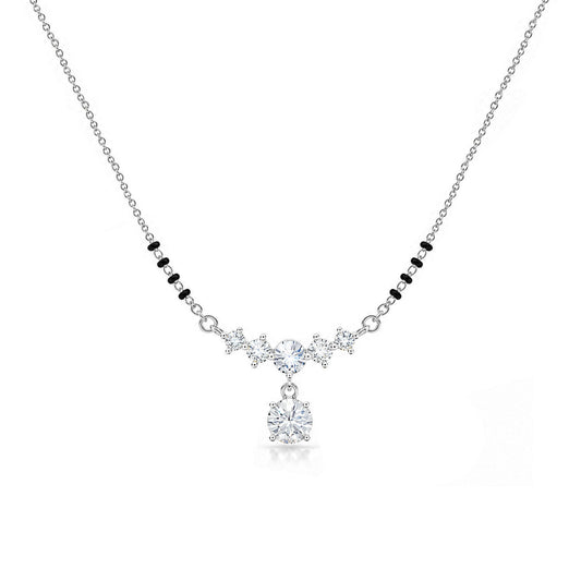 Dova Silver Mangalsutra