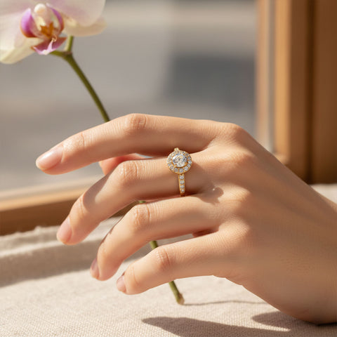 Ruth Silver Diamond Adjustable Ring