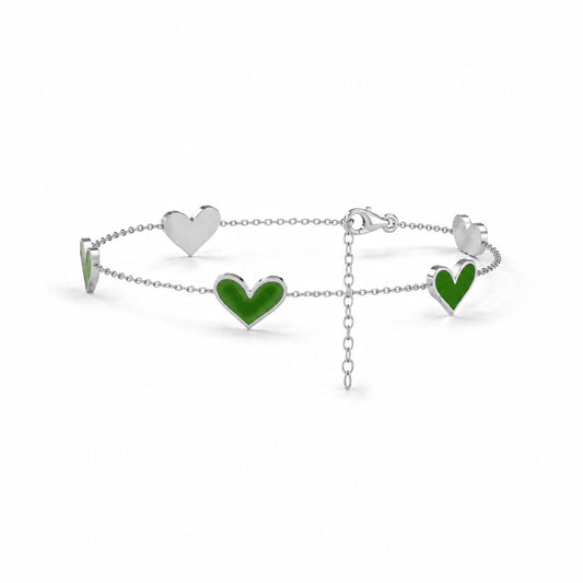 Eira Silver Enamel Bracelet
