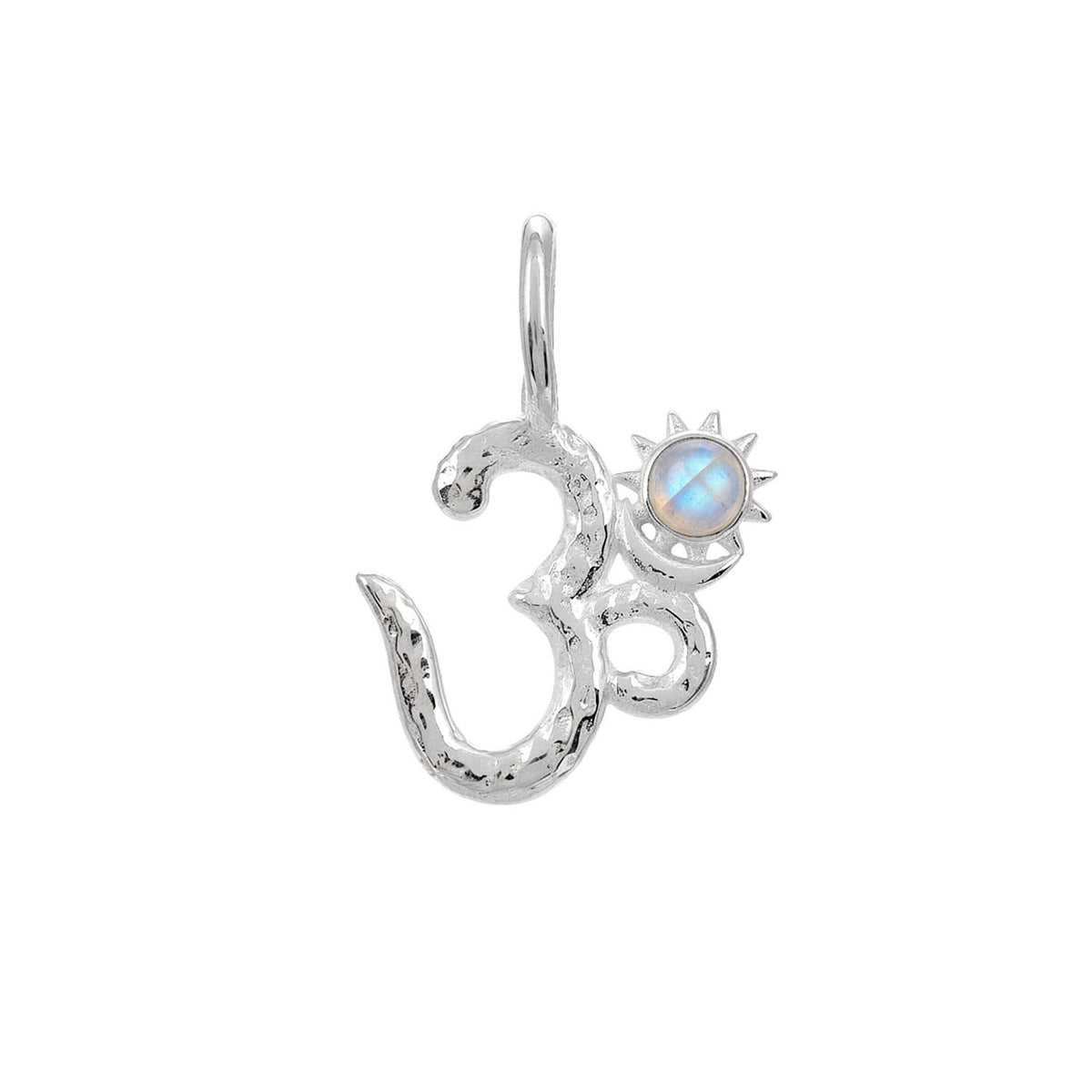 Lucy Silver Moonstone OM Pendant