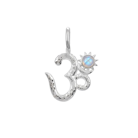 Lucy Silver Moonstone OM Pendant