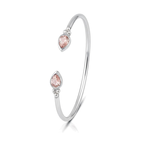 Sia Silver Quartz Bangle