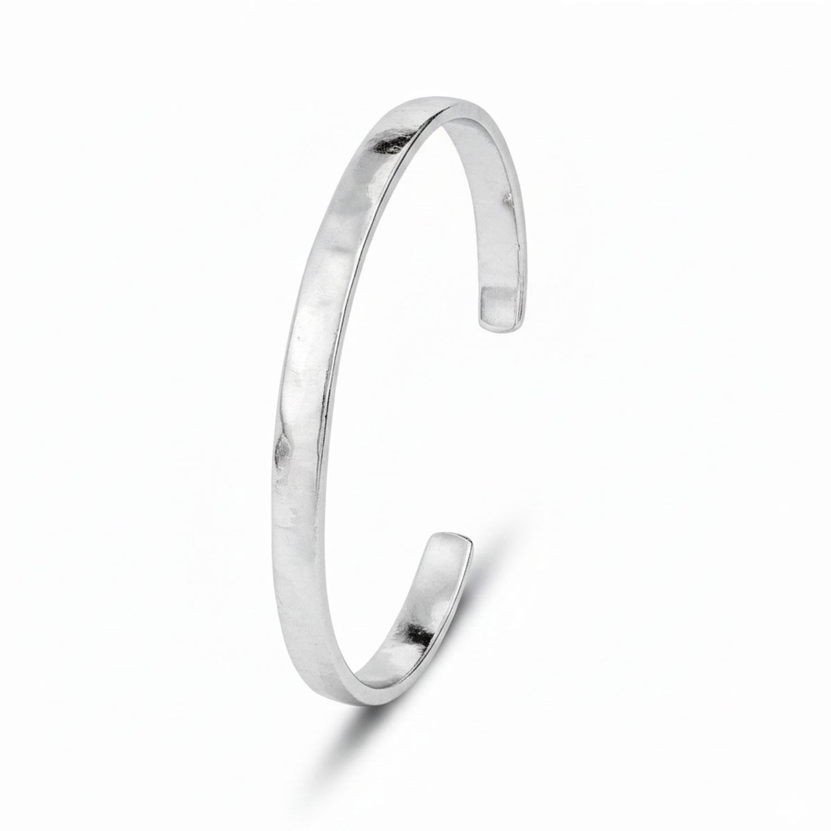 Rina Silver Hammered Bangle