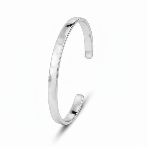 Rina Silver Hammered Bangle