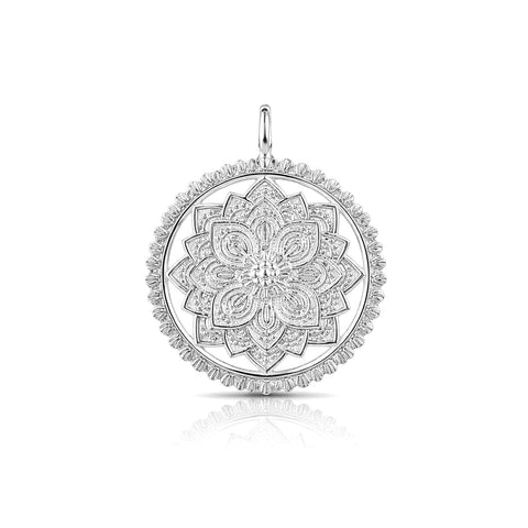 Mavi Silver Floral Pendant