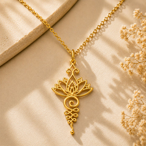 Luna Silver Floral Pendant