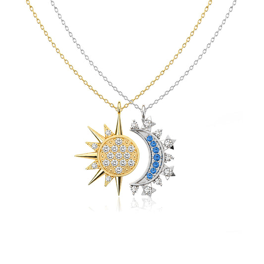 Savi Silver Two Tone Necklace Set
