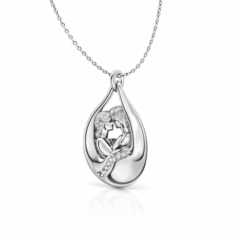 Aysa Silver Zirconia Necklace