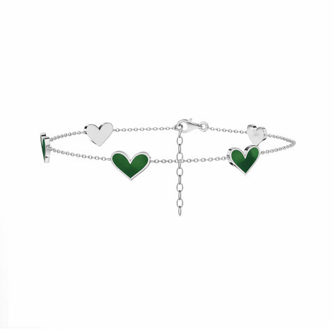 Eira Silver Enamel Bracelet