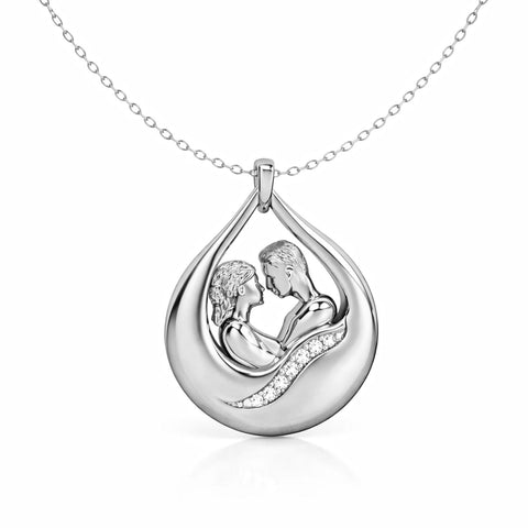 Aysa Silver Zirconia Necklace