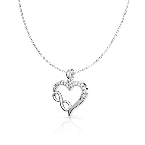 Sova Silver Heart Necklace