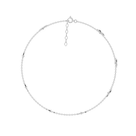 Aela Silver Star Anklet