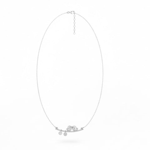Runi Silver Love Birds Necklace