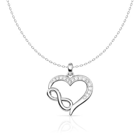 Sova Silver Heart Necklace