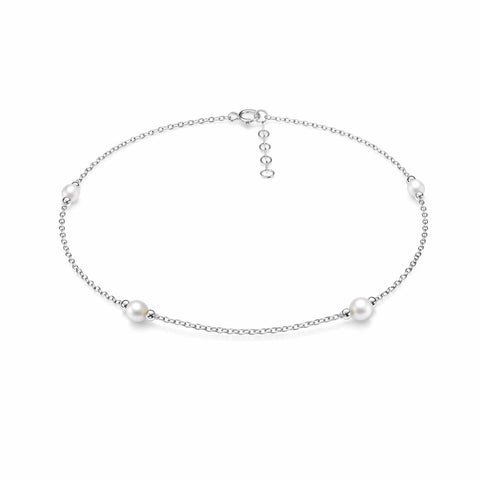 Nuni Silver Pearl Anklet