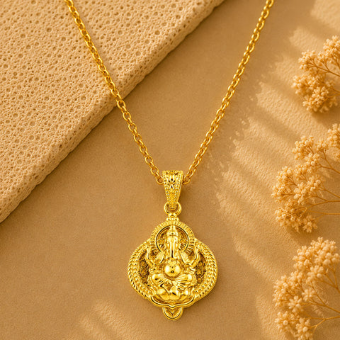 Evan Silver Ganesh Pendant