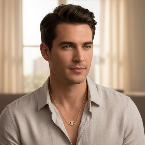 Cyro Silver Zirconia Necklace