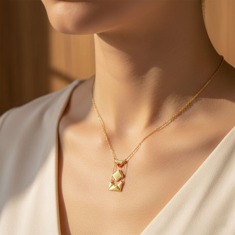 Kyra Silver Heart Necklace