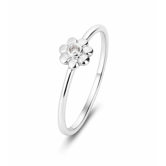 Rae Silver Floral Adjustable Ring