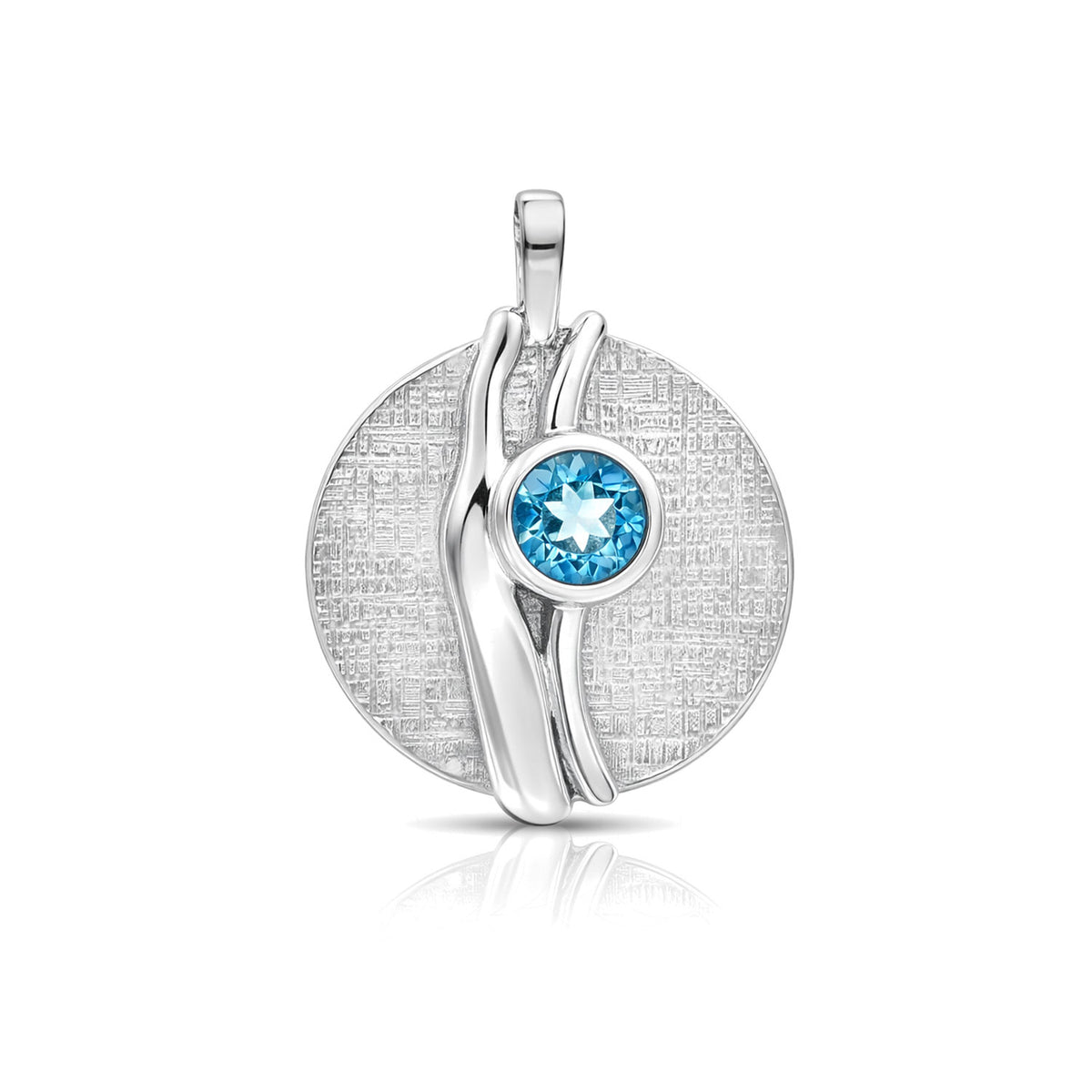 Lila Silver Topaz Pendant