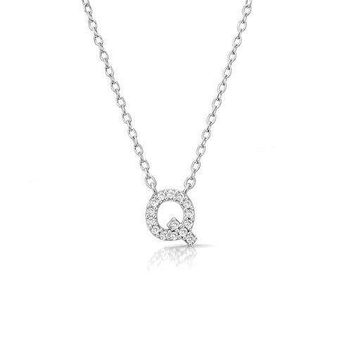 Jia Silver Alphabet Necklace