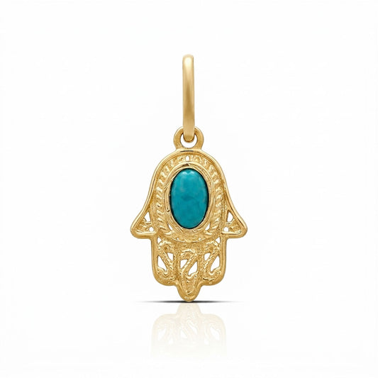 Lily Silver Turquoise Pendant