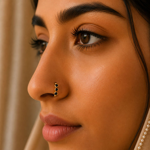 Ayza Silver Nose Pin