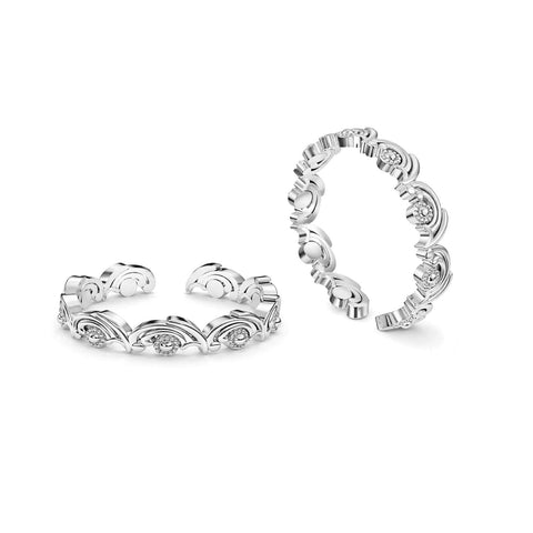 Cyna Silver Toe Ring