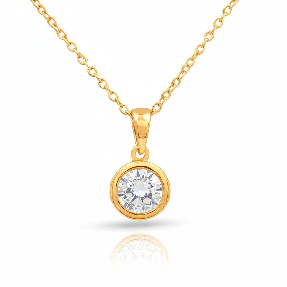 Gyra Silver Diamond Necklace