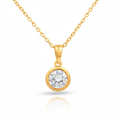 Gyra Silver Diamond Necklace