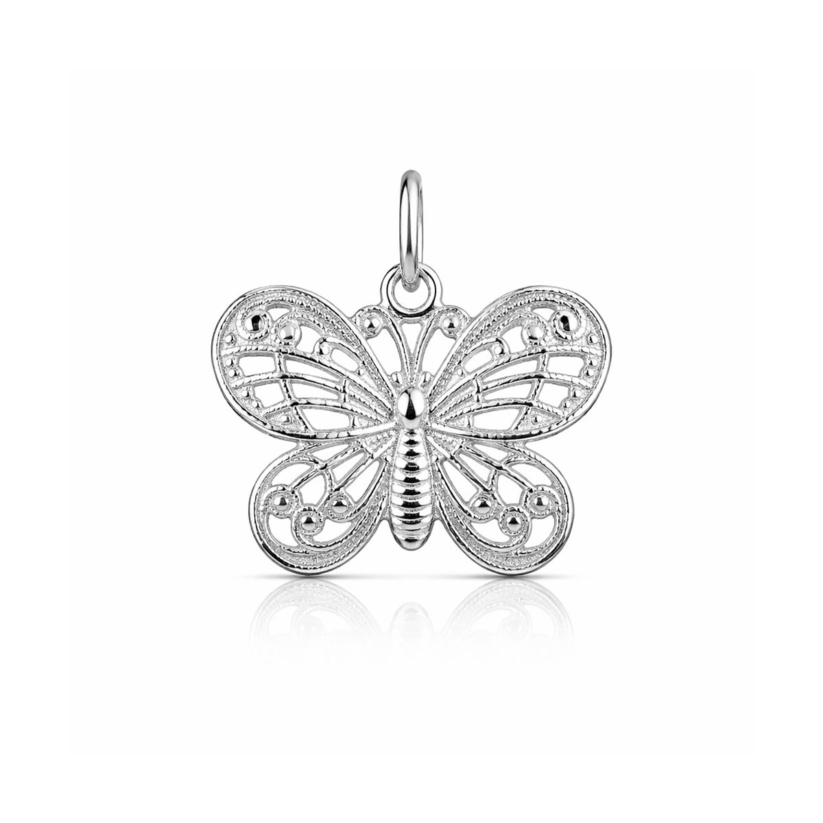 Ava Silver Butterfly Pendant