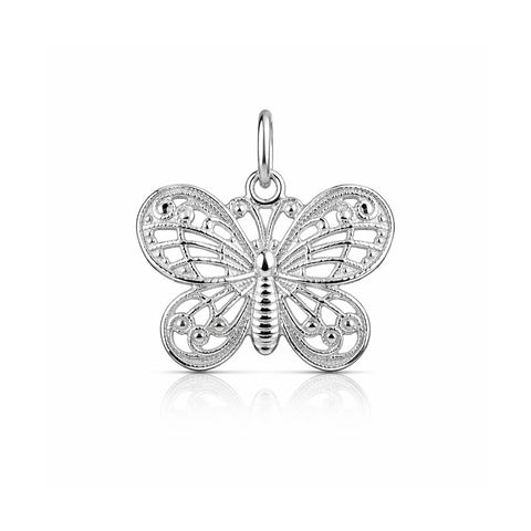 Ava Silver Butterfly Pendant