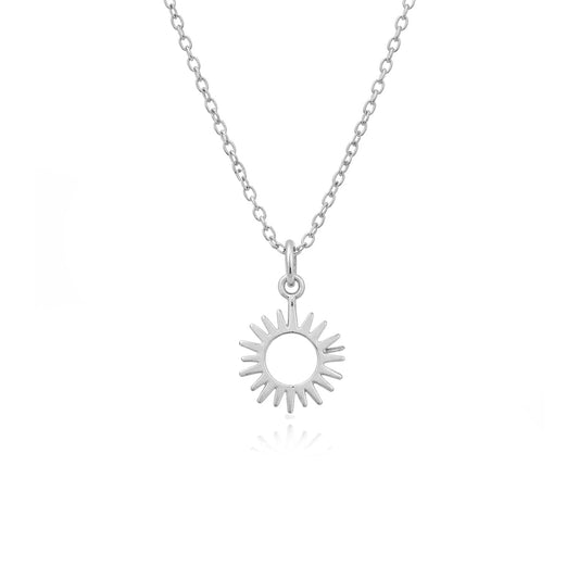 Anna Sterling Silver Sun Necklace
