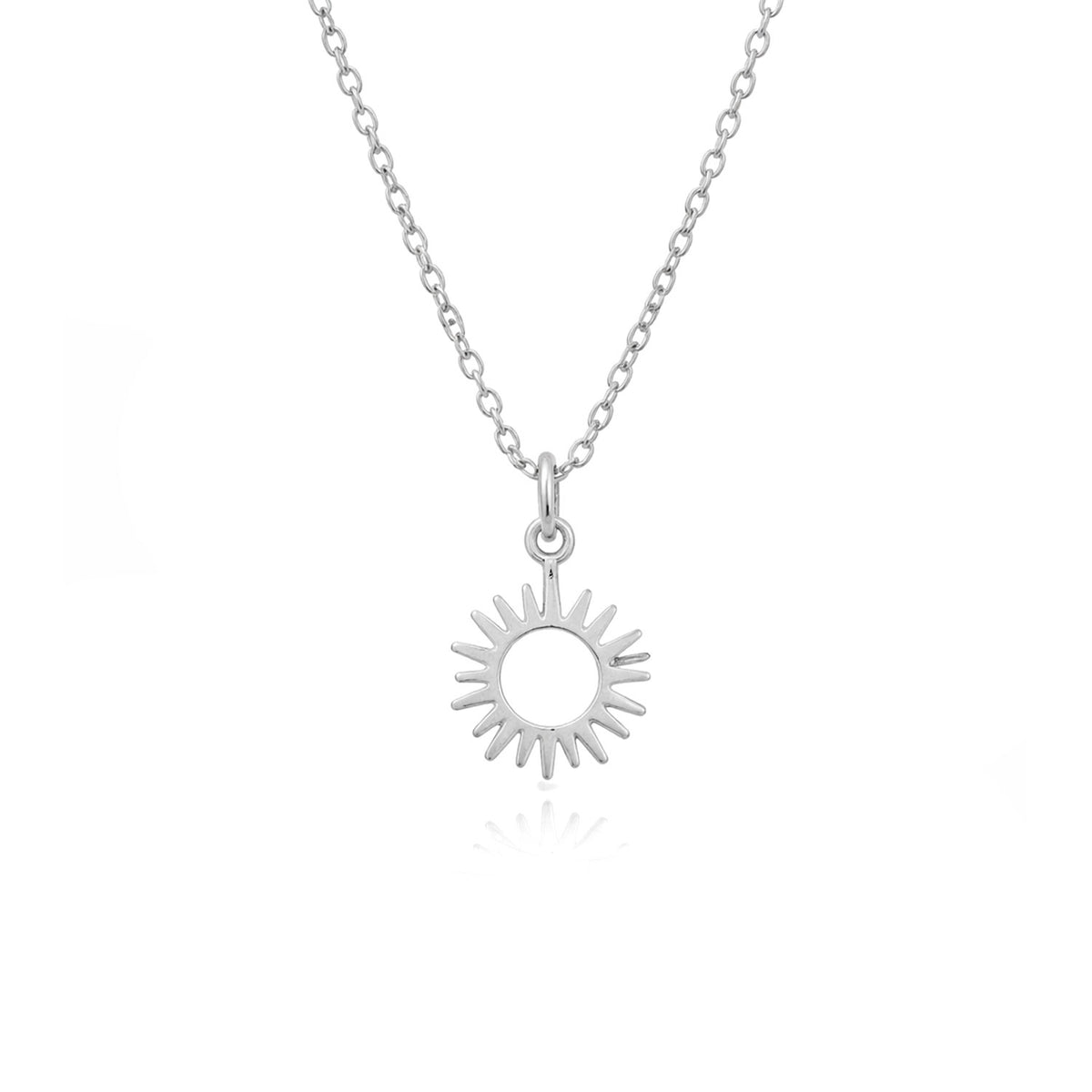 Anna Sterling Silver Sun Pendant