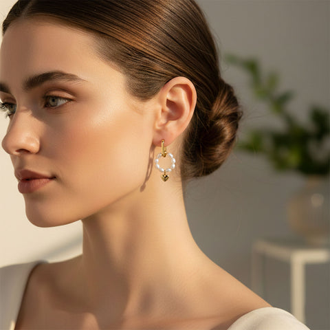 Eli Silver Pearl Earrings