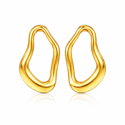 Noa Silver Organic Earrings