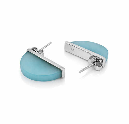 Lumi Silver Huggies Earrings