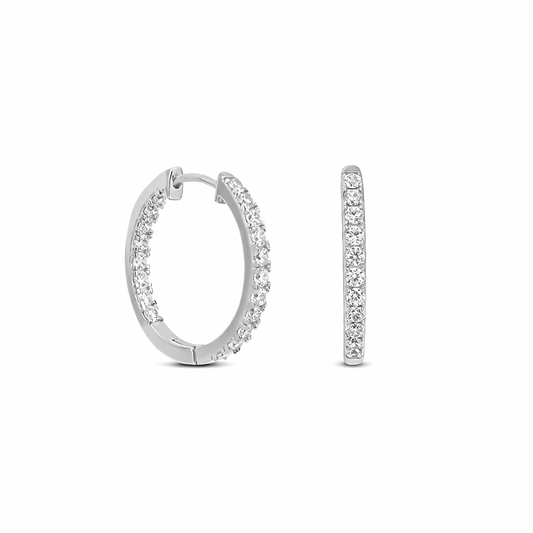 Iris Silver Zirconia Earrings