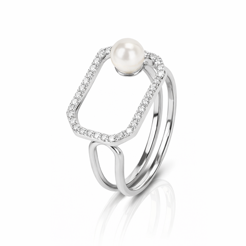 Tio Silver Adjustable Ring