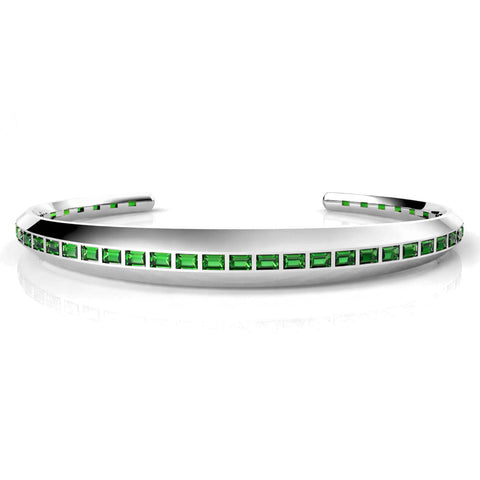 Kite Silver Zirconia Bangle