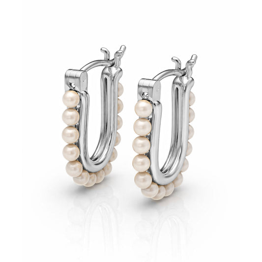 Kate Silver Synthetic Pearl Earrings