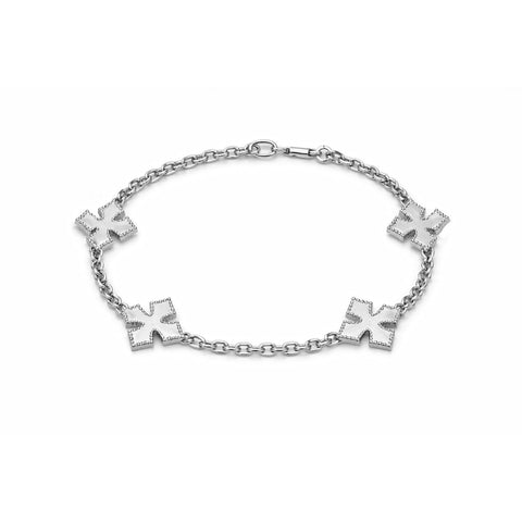 Lucy Silver Bangle Bracelet